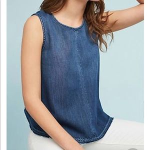 Cloth & Stone structured denim tank - Small